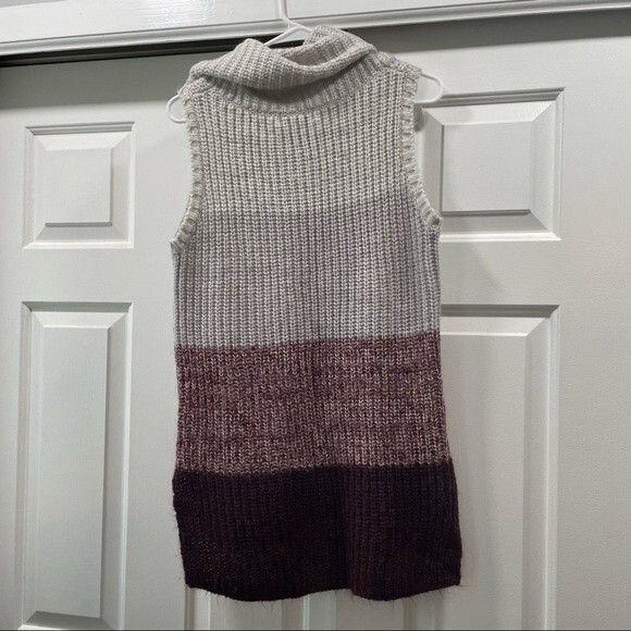 Knox Rose Ombre Sleeveless Turtleneck Sweater Size M - Picture 8 of 12